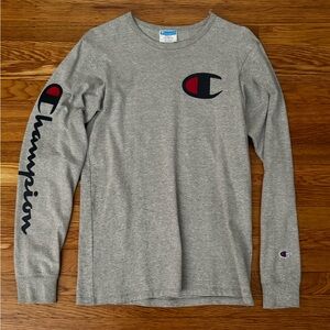 Champion Long Sleeve Gray - size Small